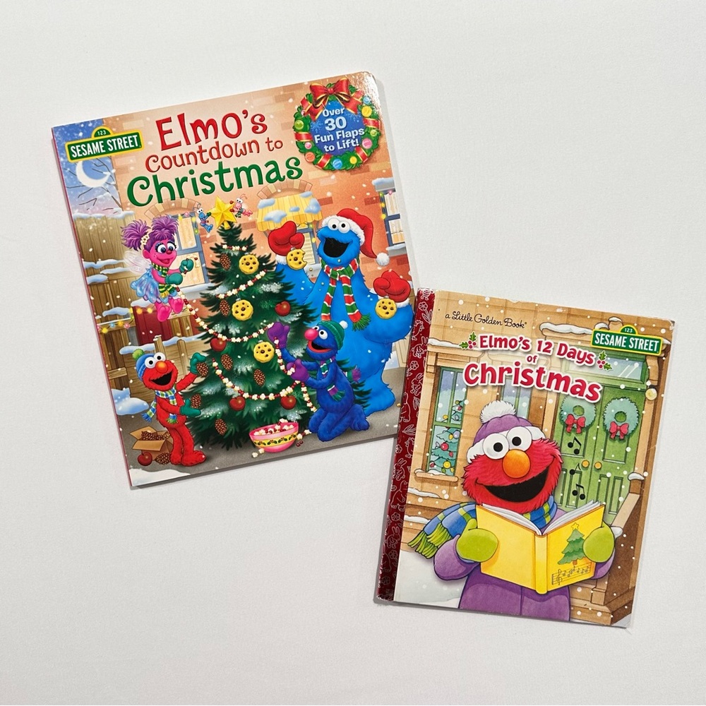 Sesame Street Elmo Christmas Book Bundle